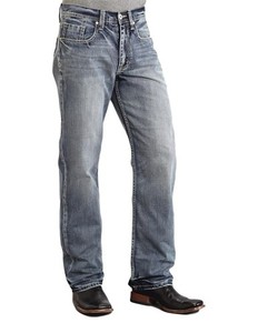 Stetson Western Denim Jeans Mens 42 x 38 Light 11-004-1312-4040 BU CLEARANCE