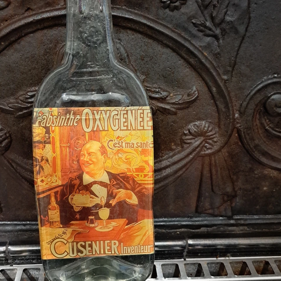 Lg. Spoon Rest Dish/Tray Upcycled Glass Bottle Handcrafted 12"x4.5" - Image 3 of 4