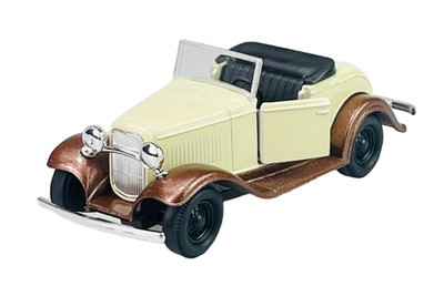 WELLY FORD MODEL A ROADSTER BEIGE OLD TIMER 1:34 DIE CAST METAL MODEL NEW IN BOX