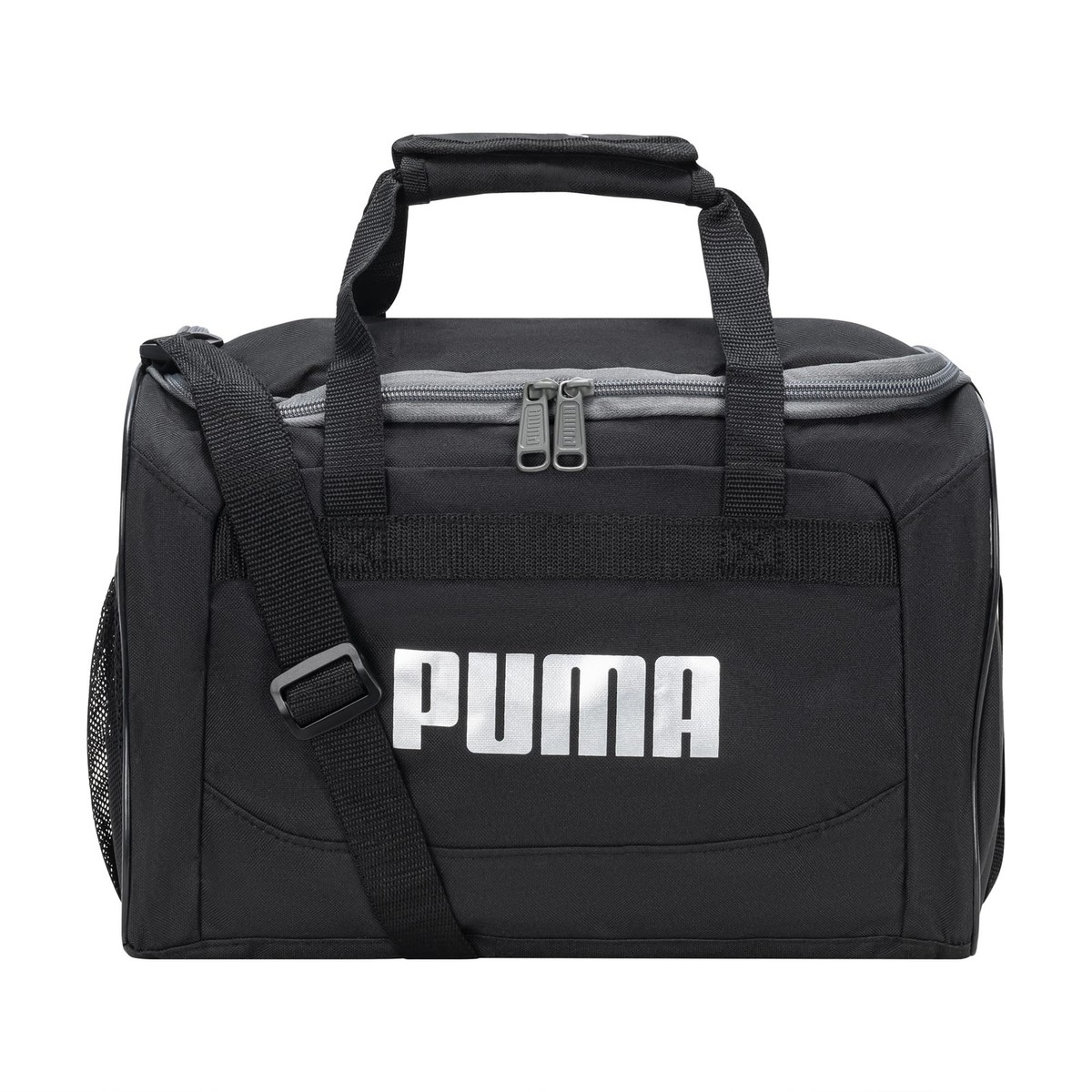 PUMA unisex child Evercat Transformation Sports Duffel Bags, Black