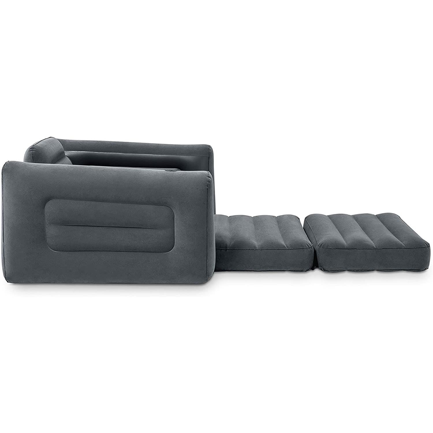 Intex Divano Letto Lounge Poltrona Letto Gonfiabile per Ospiti 117x224x66 cm foto 6