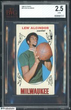 1969-70 Topps Basketball #25 Lew Alcindor Kareem Abdul-Jabbar RC HOF BVG 2.5