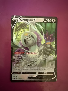 oranguru v pokemon card value Pokémon Oranguru V - 133/189 - Ultra Rare - Sword & Shield main image 0
