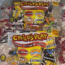 2 bags  Tootsie Roll Child's Play Candy Mix , Individually Wrapped 3.25 Lb Each