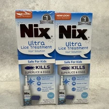 2 Pack! Ultra Lice Removal Kit, Lice Treatment Hair Solution, 3.4 Fl Oz Ea