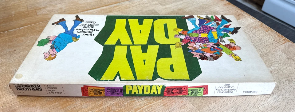 Vintage 1976 Pay Day Board Game, Parker Brothers, Complete, VG Condition. - Image 4 of 4