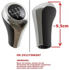 SCHALTKNAUF KNOPF 6-GANG FÜR BMW E60 E61 E62 E63 E81 E82 E85 E87 E88 E90 E91 E92