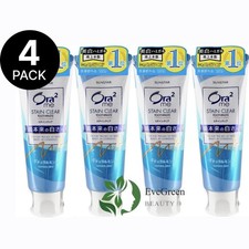Sunstar Ora2 Me Stain Clear Toothpaste Natural Mint 4.59oz - 4 pack