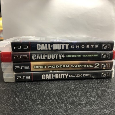 J4 Lot (4) - Playstation 3 - (PS3) - Call Of Duty - Ghosts, Black Ops, MW 1&2