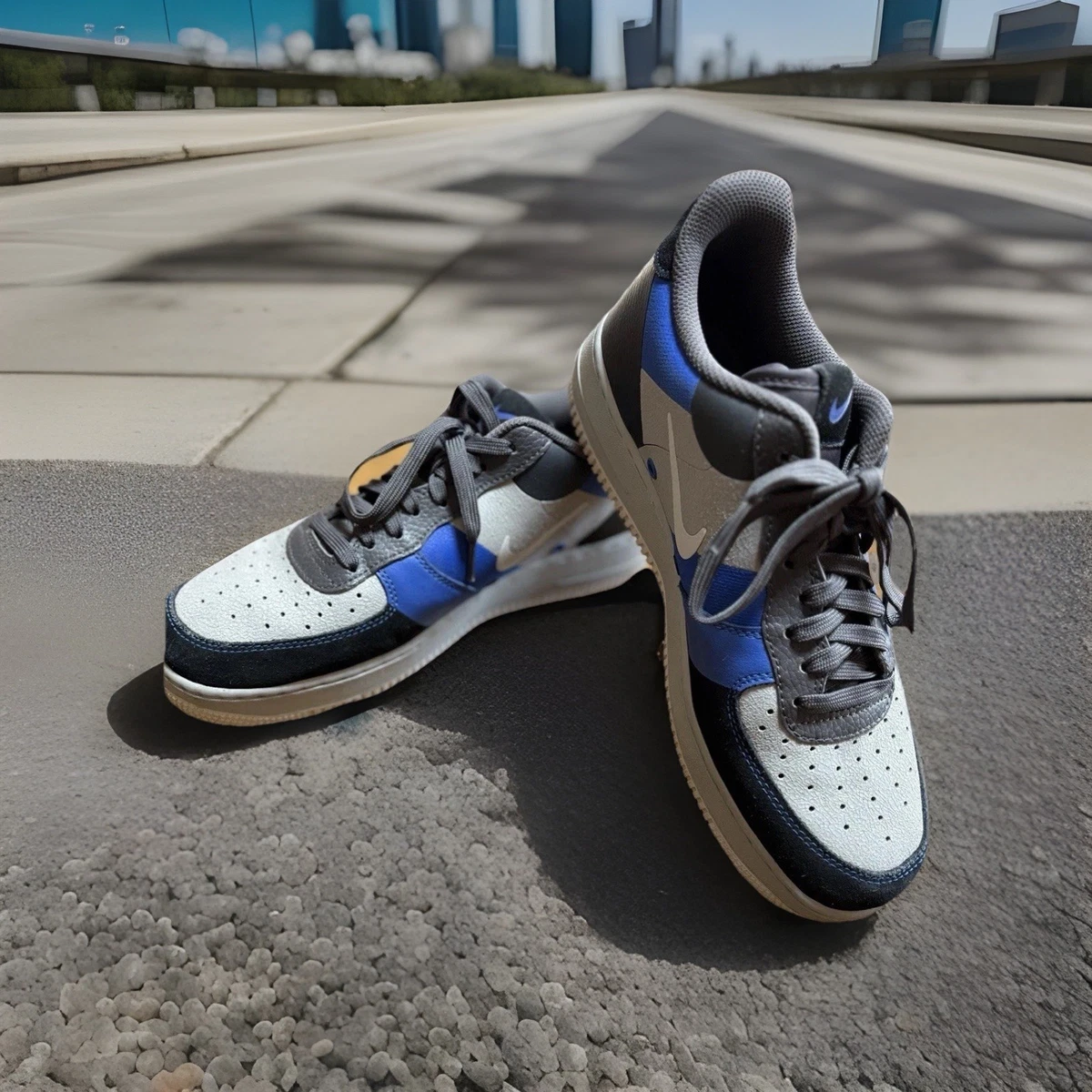 Nike Air Force 1 '07 1 Black Atmosphere Grey for Sale