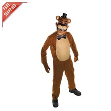 Five Nights At Freddy's Freddy Costume for Kids - Medium Jumpsuit, Mask  Mitts