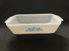 Vintage Anchor Hocking Blue Cornflower 1 Qt #441  Baking Dish Loaf Pan