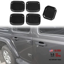 5PCS Door Bowl Scratch Protector for Jeep Wrangler JL JLU 2018 carbon fiber