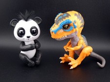 WowWee Untamed Radioactive Raptor Scratch and Panda Drew Fingerlings Lot