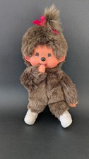 🧸 Monchhichi Mädchen – pinke Schleife & weiße Sneakers 🧸
