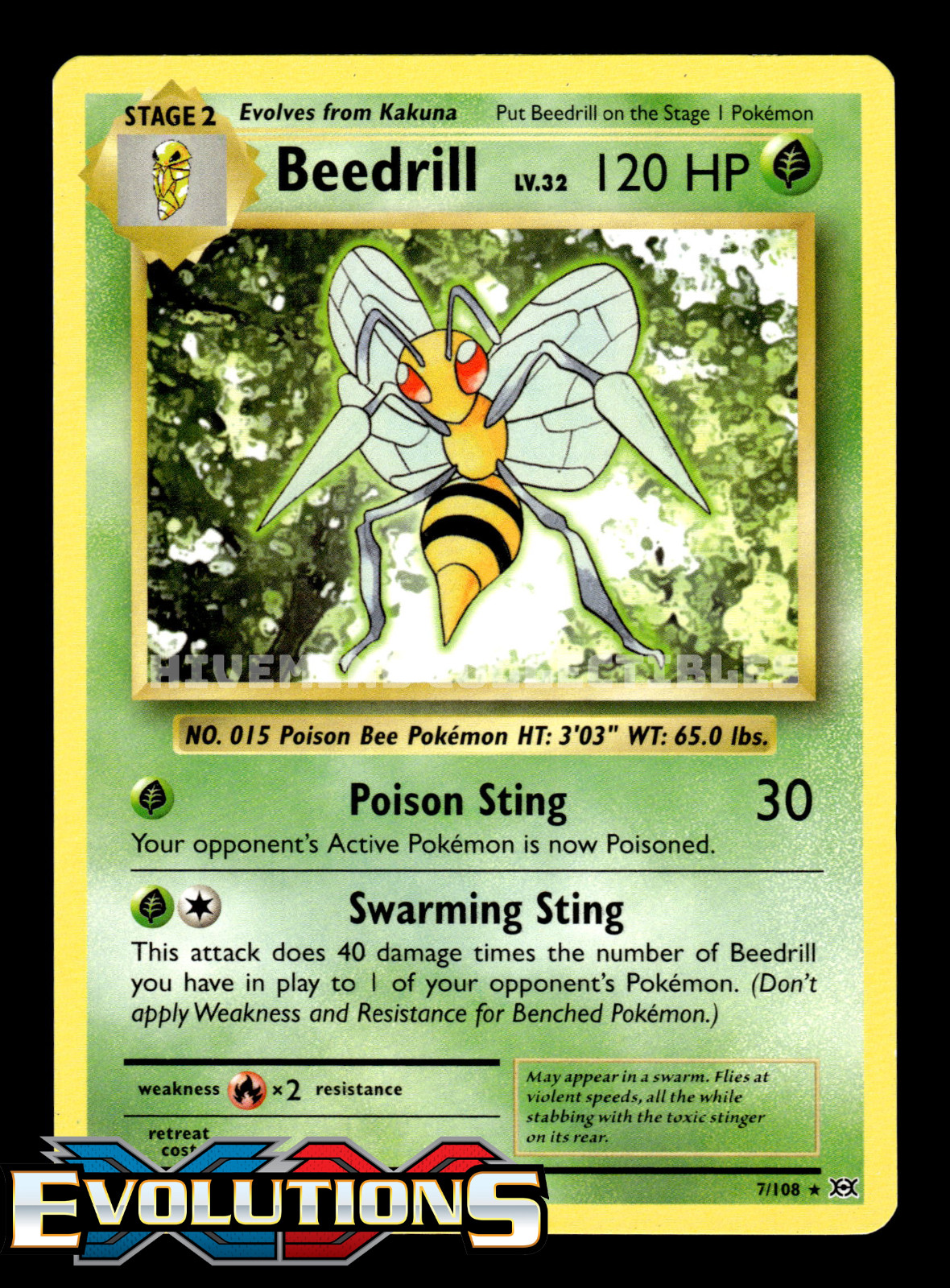 Beedrill 7/108 XY Evolutions Non Holo Rare Pokemon Card
