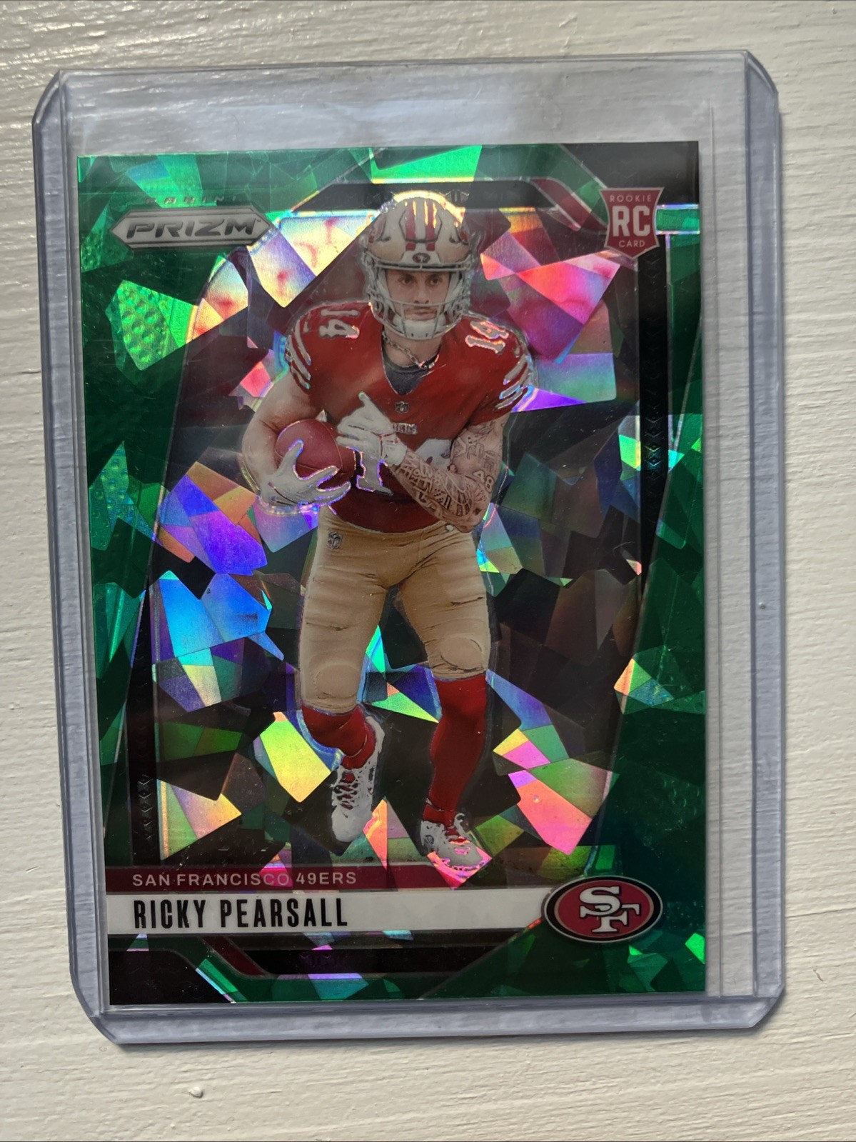 2024 Panini Prizm - Rookies Ricky Pearsall #383 Green Ice Prizm (RC)