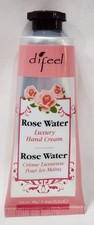 Difeel ROSE WATER Luxury Hand Cream Nutrient Enriched Moisturizer 1.4 oz/40g New