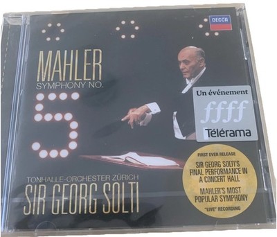 Mahler Symphony No 5 Georg Solti CD Final Concert Tonhalle Orchestra Zurich NEW