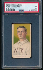 1909-11 T206 Rube Marquard Portrait Piedmont Series 350 PSA 1.5 FR