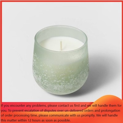 Serenity Salted Glass Wellness Jar Candle Green 12oz - Casaluna 