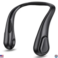 AMACOOL Bladeless Neck Fan - 5000mAh Rechargeable Wearable Fan for Outdoor Use