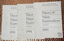 ABRSM Theory of Music exam Grade 1 three vintage examination papers 1990s V