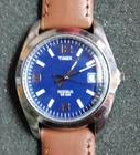 Vintage Timex Indiglo Men's Navy Dial Indiglo New Strap & Battery Fully Working