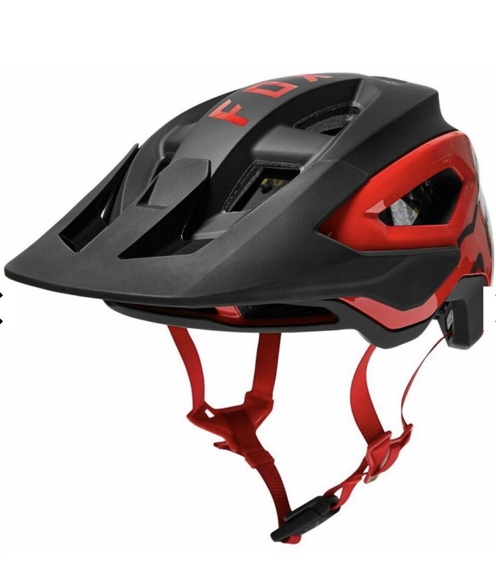 Fox Speedframe Pro MIPS MTB Helmet Black / red Size Large Bnwt
