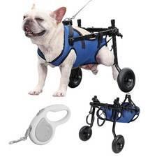 Dog Wheelchair for Back Legs with Pet Traction Rope, Small Wheelchair for Dog...