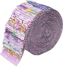 40 Strip Jelly Roll Fabric 2.5" X 44" Cotton Strips Bundles - Jelly Rolls for