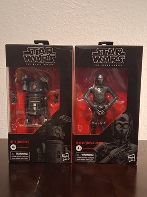 Star Wars Black Series Dr Aphra's Droids 0-0-0 Triple Zero BT-1 BeeTee Set Lotx2