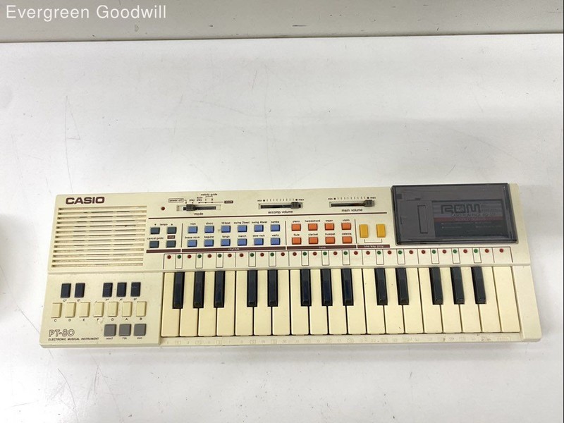 1984 vintage Casio PT-80 32-key mini synthesizer for parts/repair