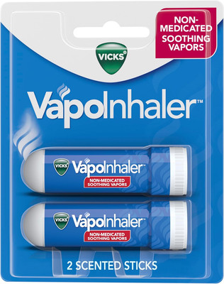 Vapoinhaler, On-The-Go Portable Nasal Inhaler, Non-Medicated, with Refreshing  V