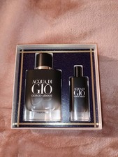 Acqua Di Gio Perfum Spray 3.4oz / 100 ml and 0.5 oz / 15 ml Parfum Travel Set