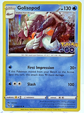 026/078 Golisopod : Rare Holo Card : Pokemon GO Trading Card Game TCG