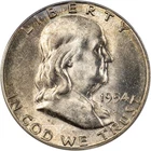 1954-S Franklin Half Dollar - Toned - Choice BU!