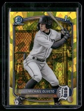 2025 Bowman Draft #BDC-156 Michael Oliveto Sapphire Yellow /75