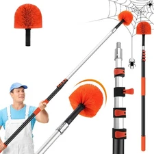 Cobweb Duster with Extension Pole,Spider Web Brush with Pole Extend ,Spiderweb
