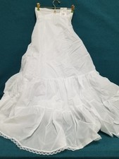 David's Bridal White 2 Tier Slip Petticoat Under Skirt Women's Size 4