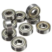 YC° Badass Sharks 10pcs Carbon Stainless Steel Skateboard Bearings Wheels ABE...