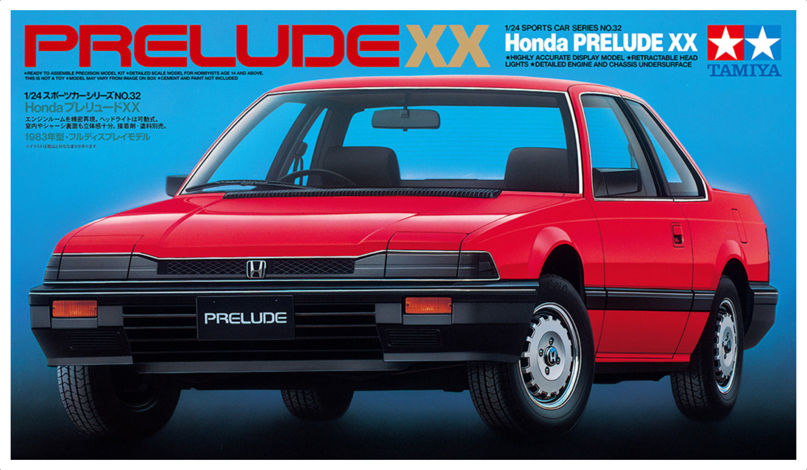 Tamiya Honda Prelude XX 1:24 Plastic Model Kit - Item #24032 ***NEW RELEASE***