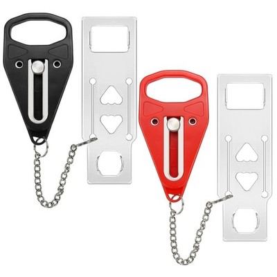 Portable Door Lock Extra Security Essential Safety & Privacy Travel Lockdown,...