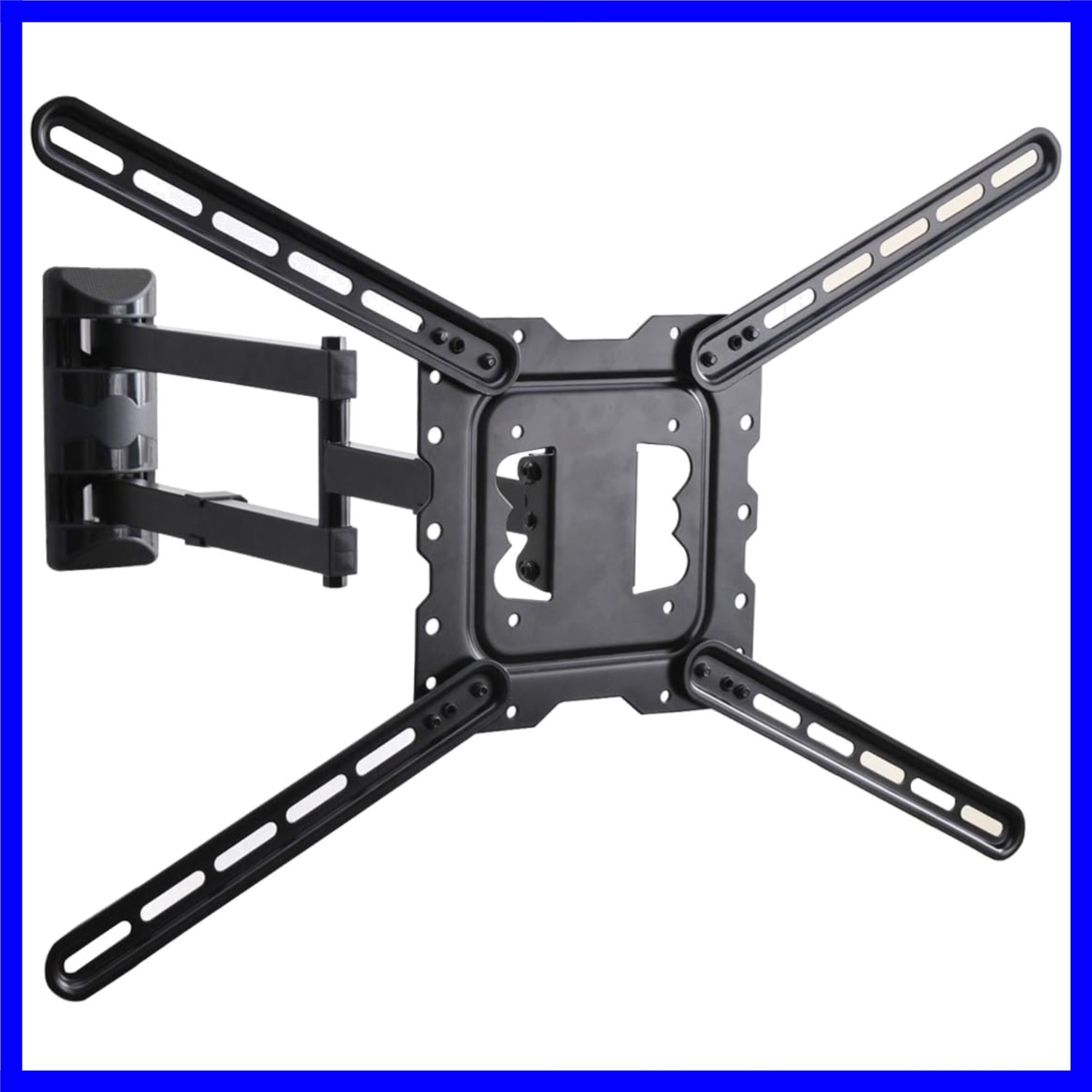24" Long Arm TV Wall Mount Low Profile Articulating Full Motion Swing Tilt Wa...