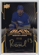 2023-24 SPx UD Black Lustrous Rookie Signatures Gold 7/25 Lukas Rousek Auto 0i47