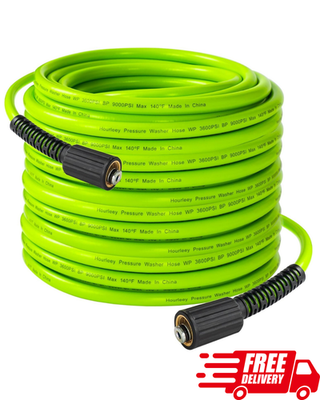 #ad 30FT Pressure Washer Hose 3600PSI Flex Kink Resistant Power Wash Line 1 4quot; QC $40.50
