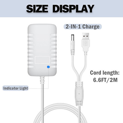 Charger for Ingenuity Baby Swing,Replacement Power Cord for Baby Rocker,2-In-...