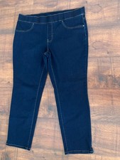 PIONEER WOMAN STRETCH STRAIGHT LEG JEANS STRETCH WAIST XL DARK BLUE EUC
