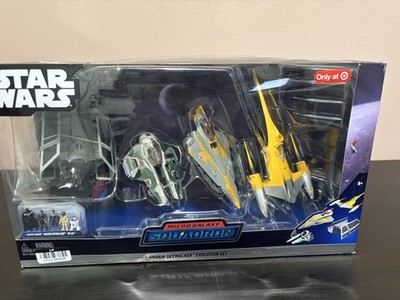 Star Wars Micro Galaxy Squadron Anakin Skywalker Evolution Set - new