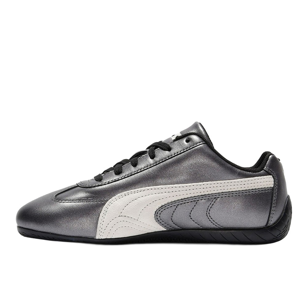 PUMA Speedcat Metallic Lace Up Womens Grey Sneakers Casual Shoes